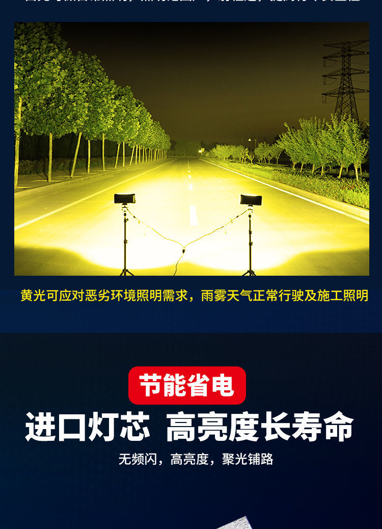 Car led headlight 12V24V truck spotlight super bright off-road vehicle retrofit light engineering car light motorcycle tram light