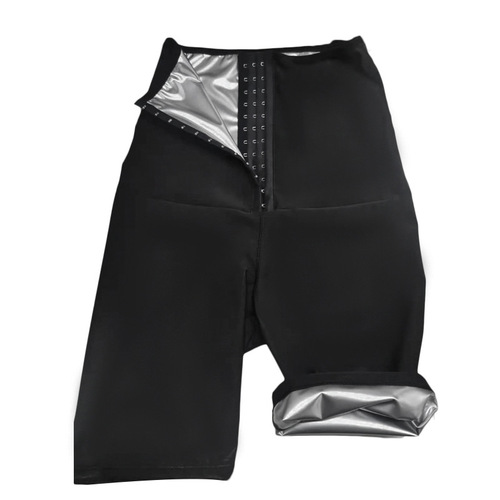 Amazon high-waisted belly-control nine-point pants buttoned sweat-coated thickened five-point pants for women women's sweat-wicking butt-lifting body-shaping pants