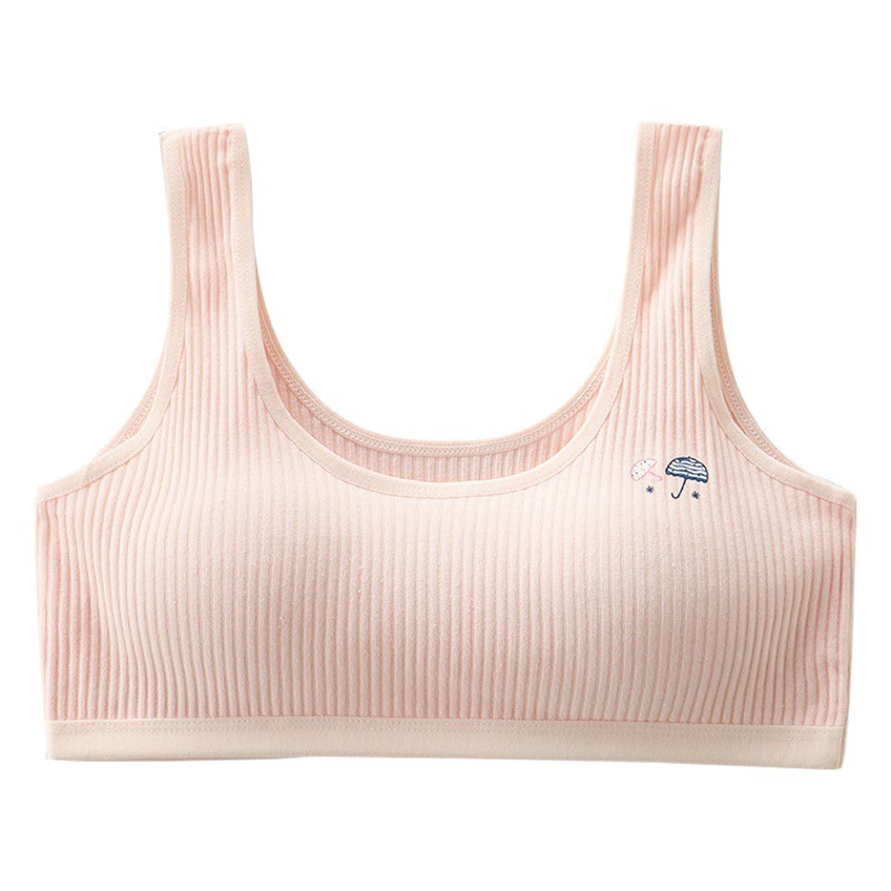 Жилет для девочек, развивающее хлопковое детское нижнее белье, бюстгальтер для учащихся средней школы 12-14-16 лет, тонкое нижнее белье для больших детей