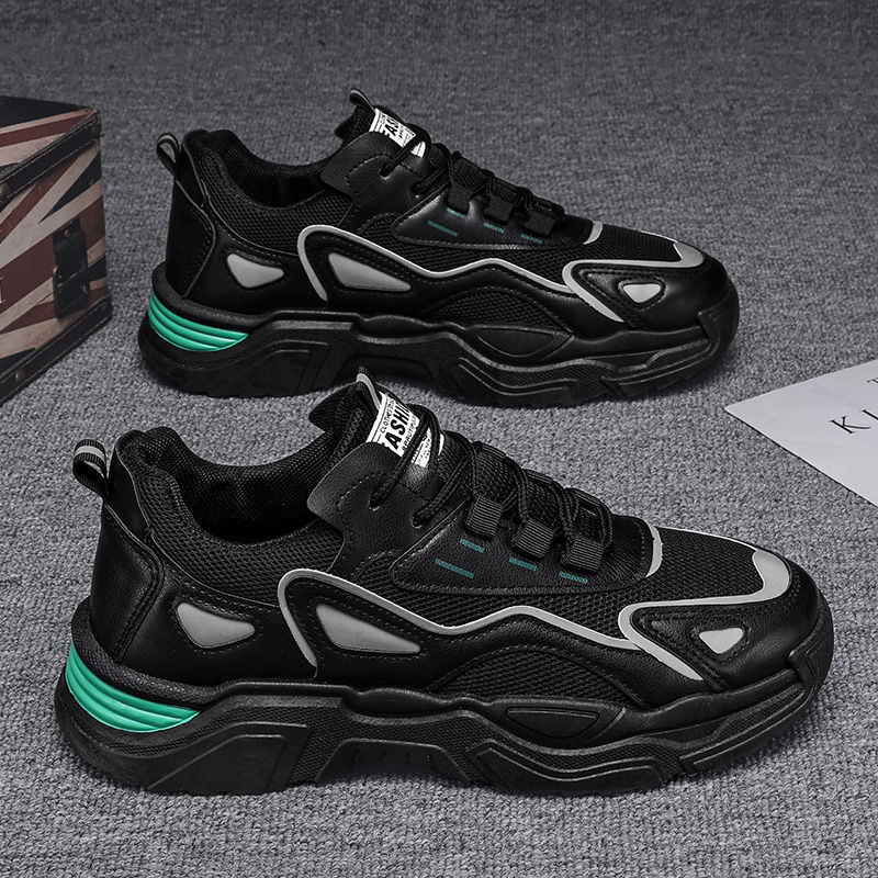 Zapatos de hombre 2026 nueva tendencia de invierno transpirables zapatos deportivos casuales para correr versátiles para estudiantes zapatos de altura de red