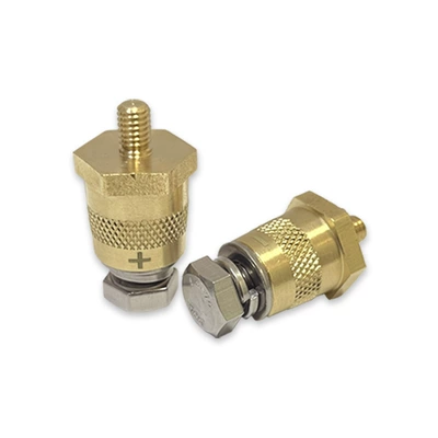 Avtomobil akkumulyatoru birləşdiricisi, daxili 8MM, xarici yiv 6/8mm, mis
