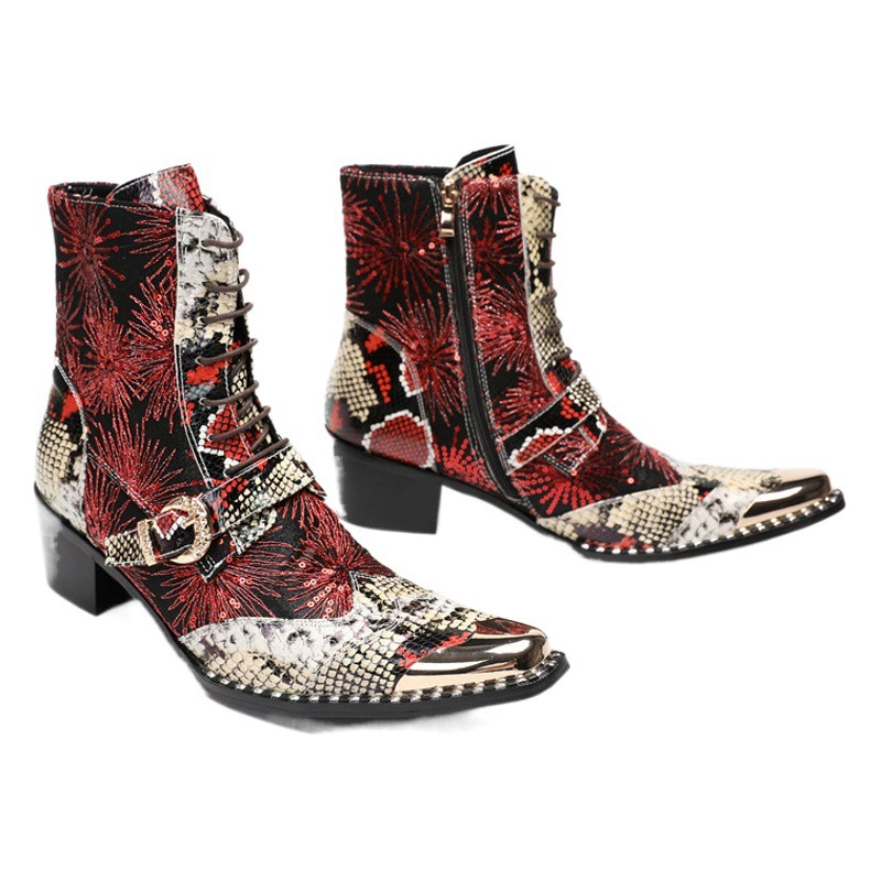 Мужские высокие ботинки Red Martin в британском стиле, осень 2023, новые ботильоны челси из натуральной кожи с начесом в стиле ретро