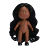 [Black Muscle] Black curly hair parted in the middle
