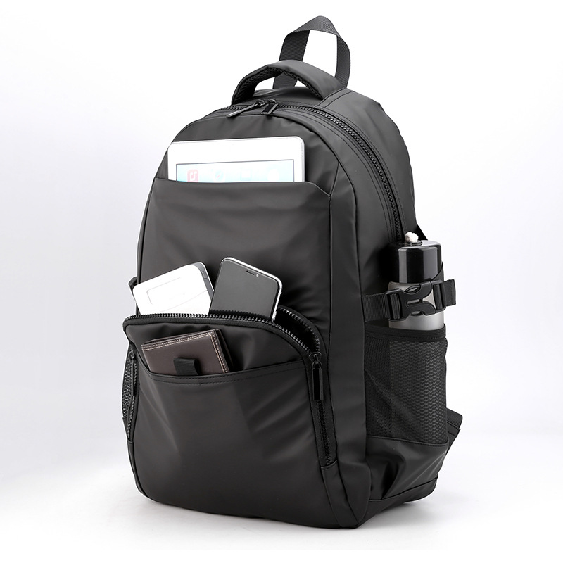 Mochila de nylon de los nuevos hombres mochila casual simple mochila estudiante ligero negocio de gran capacidad mochila de la computadora