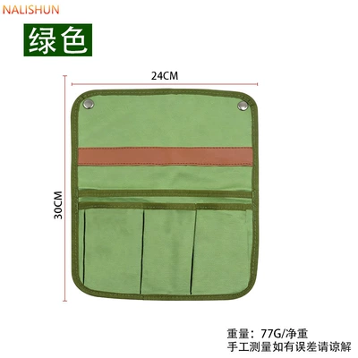 Car Storage Bag, Hanging Repair kit - chair-side-storage-bag-green