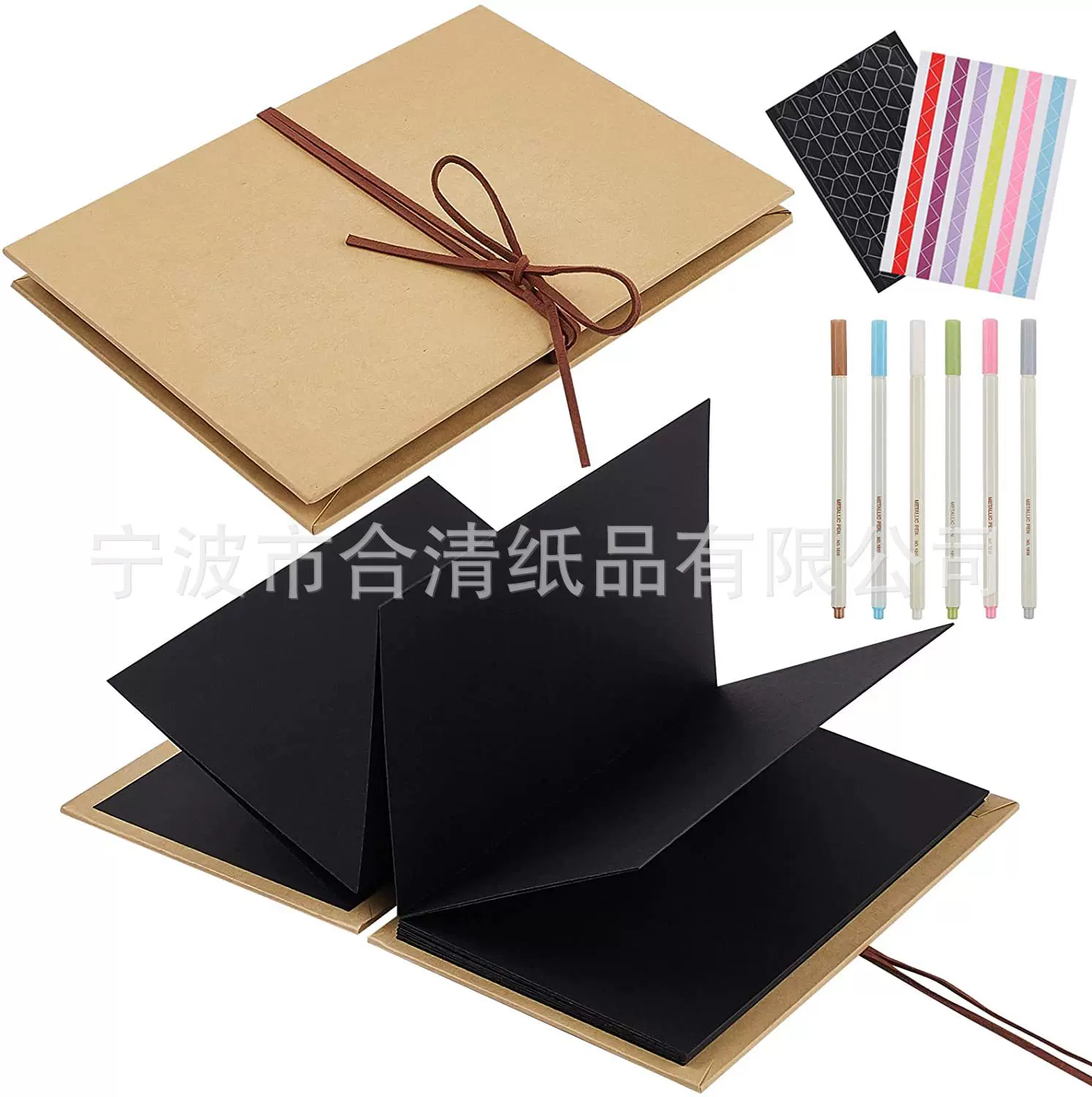 亚马逊现货黑色烫金烫银相册相框照片装饰相框