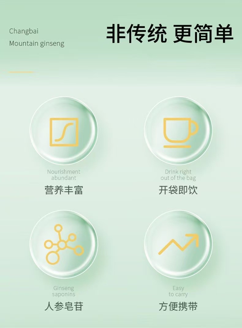 Ginseng Root Extract Oral Liquid Ren Shen Yuan Jiang Concentrated Juice with Goji Berry 10 x 15ml Bottles 150ml Box Ready to Drink key features