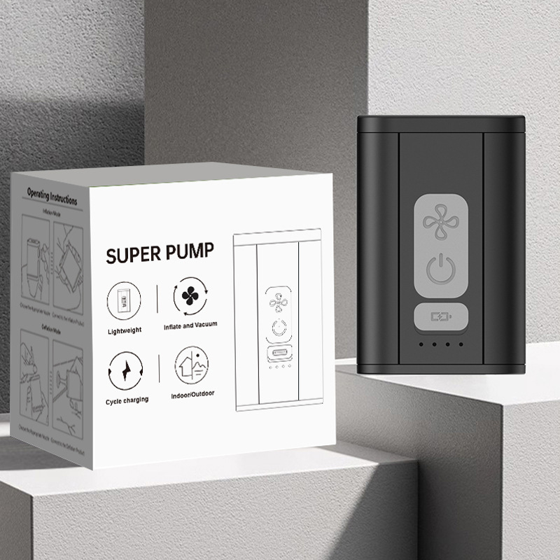 Nueva bomba de aire portátil USB con batería de litio para exteriores, bomba de aire eléctrica para inflar y desinflar.