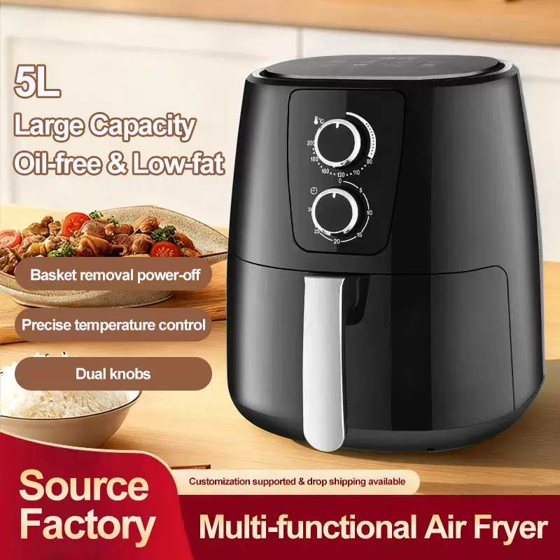 新款跨境多功能空气炸锅外贸家用无油烤箱厂家批发大容量电炸锅