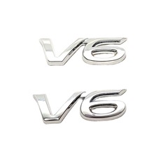 自動車v 6車の標識の排気量の標識を改造して金属を貼って3d立体の車の尾の標識を貼って車体の装飾の標識を貼ります。