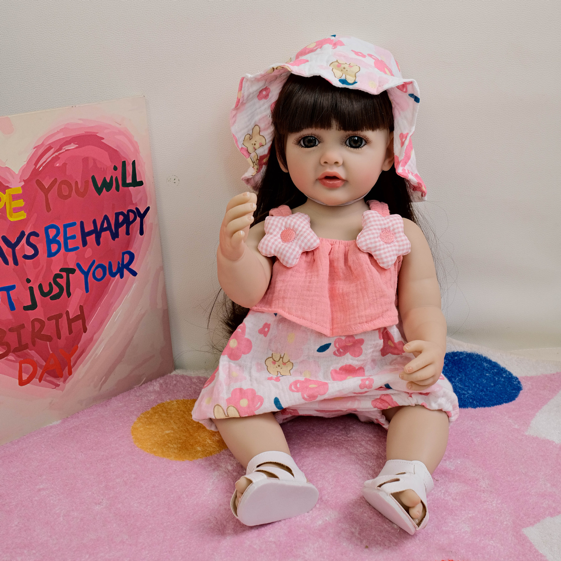 NPK22inch honda estilo de vacaciones Betty simulación renacimiento muñeca acompañante niño regalo