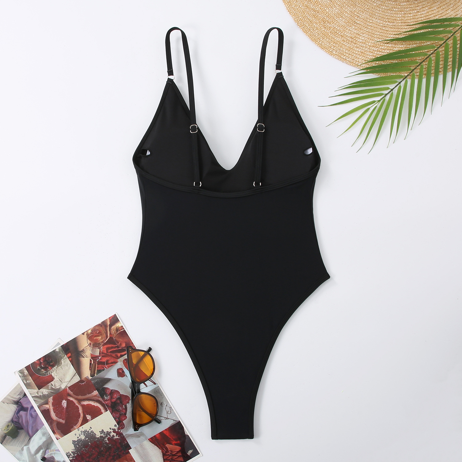 175g Weight Sleeveless Sleeve Length Pullovers Placket Type Nylon, Polyester Fabric Type Regular Top Length One-pieces Tops Type 1 Piece Quantity Swimming Pool, Beach Occasion Strap Neckline Skinny Fit Type Solid Color Pattern Women's Gender Beach Style Women's Beach Solid Color 1 Piece Tankinis Swimwear 26