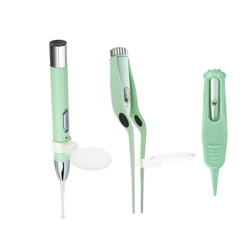 Luminous Ear Scoop Charging USB Ear Picks for Babies, Visual Ear Scoops, Earwax Tweezers Set, Ear Cleaning Tools with Light