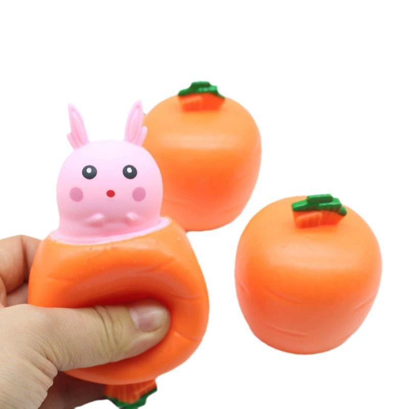 Морковь кролик, слайм, релаксант, игрушка, новая коллекция, антистресс