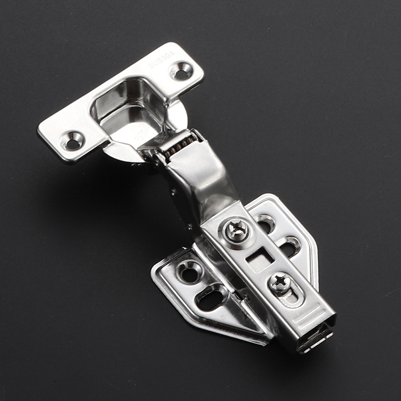 304 ステンレス鋼ダンピングヒンジ家具ワードローブキャビネット肥厚取り外し可能なヒンジ緩衝固定油圧サイレントヒンジ|undefined