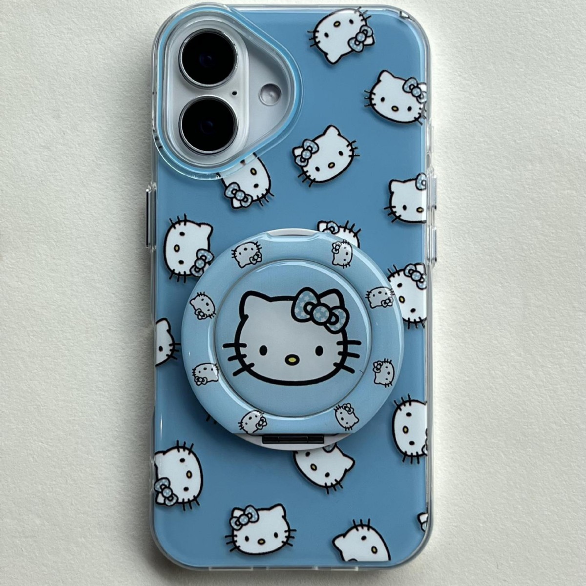 Línea de pantalla completa simple KT cat para Apple 15ProMax funda para teléfono móvil 16Pro Nuevo 14/13 Pareja 16PM