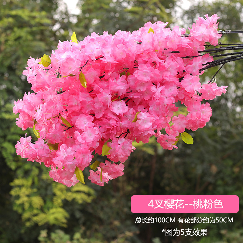 4 forks of super dense peach pink