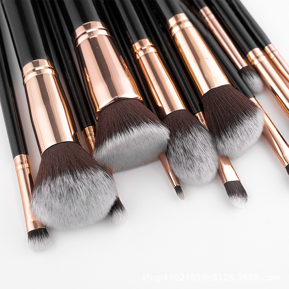 Twelve Bottles Black Pu Zipper Bag Makeup Brush Suit 6 O1CN01G354ZG1aCFEuGQ3uz !!2218000183293 0 cib