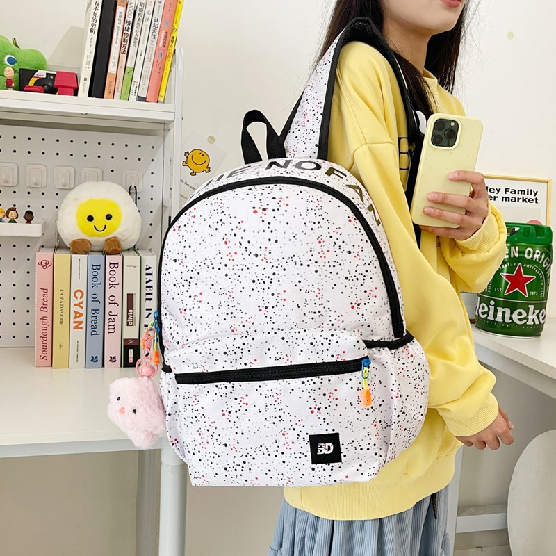 Mochilas escolares de alto valor facial, bolsos de hombro lindos, chicas estrella del cielo, estudiantes de secundaria, mochilas turísticas de nicho INS