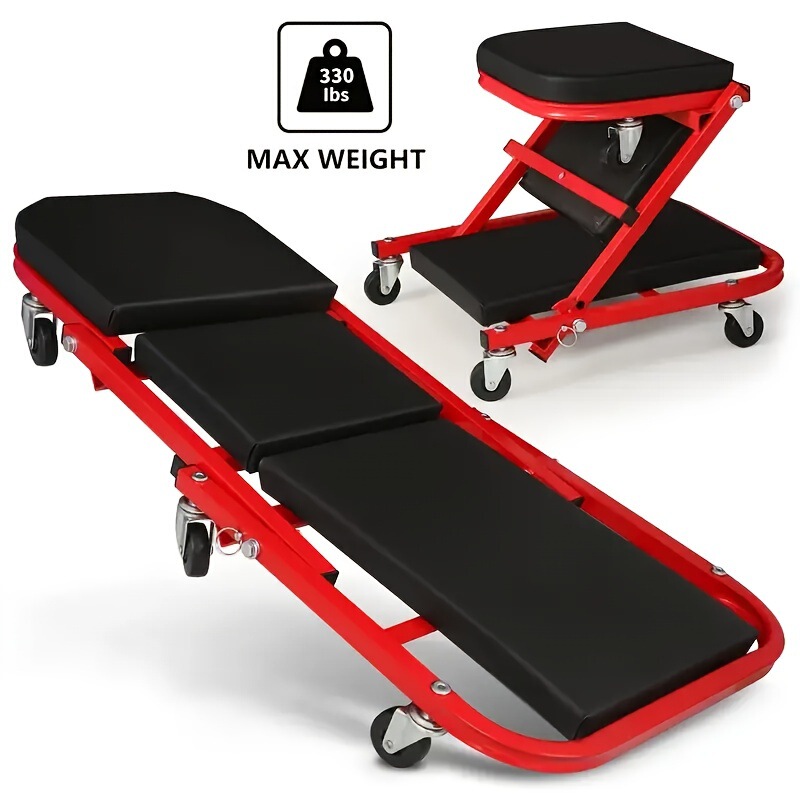 2 in 1 Mechanics Creeper 36 Inch Z Shape Foldable Creeper|undefined