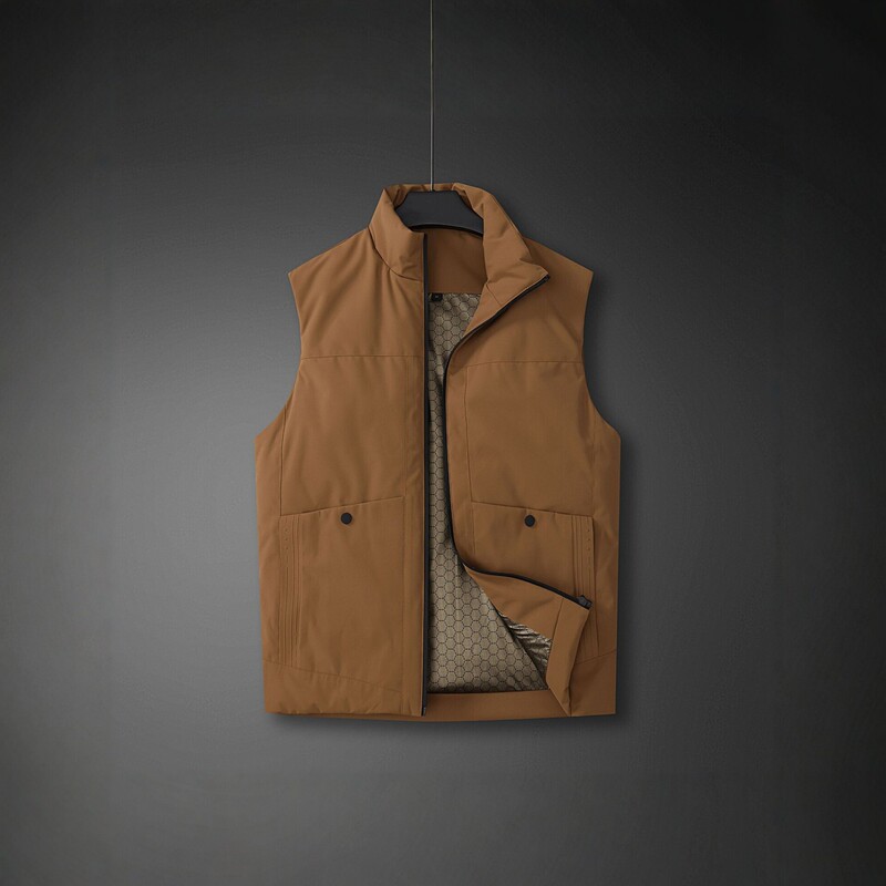 High-quality couple's down vest, 2026 autumn/winter outdoor casual and versatile warm vest jacket for men and women