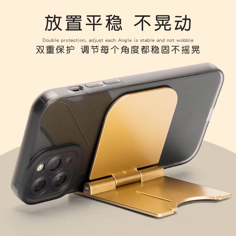 Escritorio plegable diseño compacto logotipo multi-ángulo ajustable giratorio soporte perezoso soporte de teléfono móvil universal