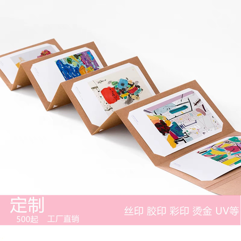 Thickened Kraft paper photo album hand-painted blank diy postcard photo storage commemorative graduation storage printed logo