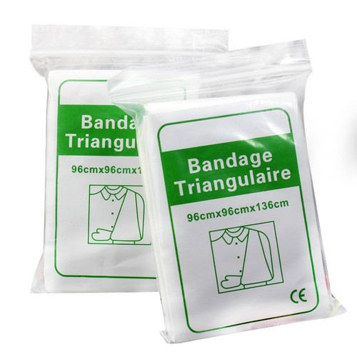 Cross-border outdoor emergency self-rescue and survival triangular bandage dressing bandage hemostatic non-woven triangular care first aid supplies