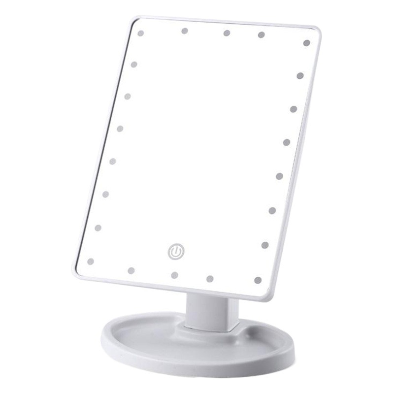 LED espejo de maquillaje escritorio inteligente pantalla táctil belleza peine espejo relleno luz tocador estudiante espejo gran cantidad descuento