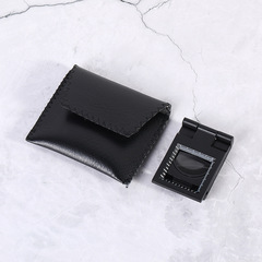 Multi-purpose magnifying glass with scale, foldable inspection mirror for fabrics, portable insect and plant inspection mirror, lightweight metal convex lens