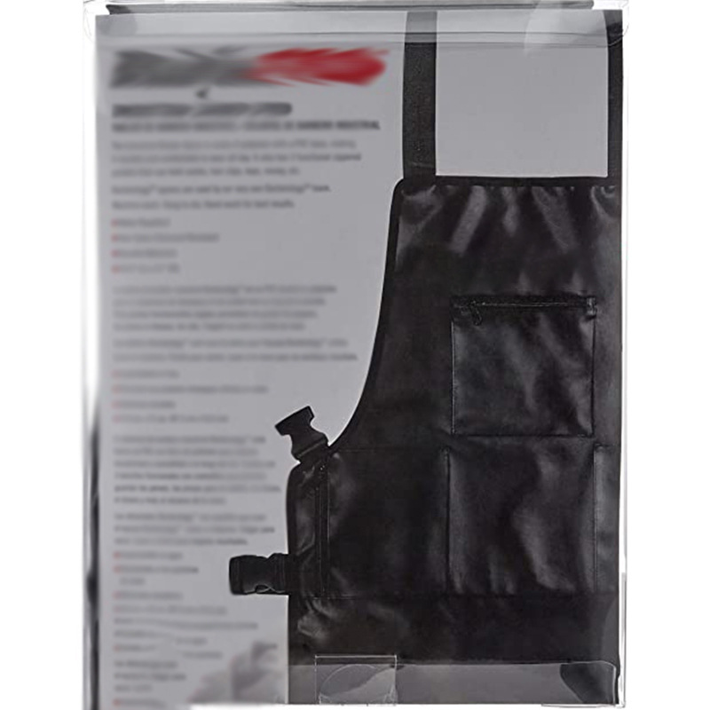 Delantal impermeable simple moderno con 3 bolsillos con cremallera peluquería ropa de trabajo de jardinería delantal entrega de una sola pieza