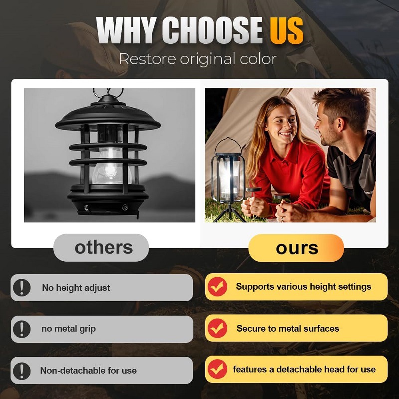 Linterna solar de llama para camping y decoración de jardín_voghion.com