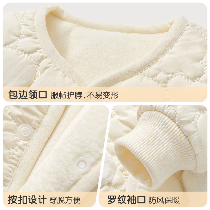 Ropa de algodón para bebés otoño y invierno, chaqueta de algodón gruesa para niños y niñas, abrigo de algodón cálido para bebés.