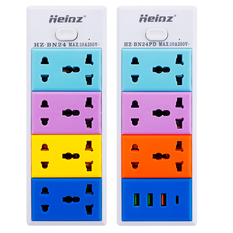 Exportación de pin de red transfronterizo USB TYPE-C carga 3 filas 4 filas 5 filas con cable enchufe móvil multifuncional