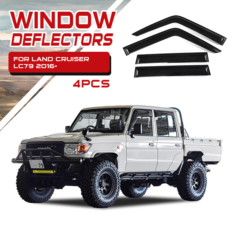 TXR aplicable a Land Cruiser LC79 70 Window Visors Ventana Eyebrow