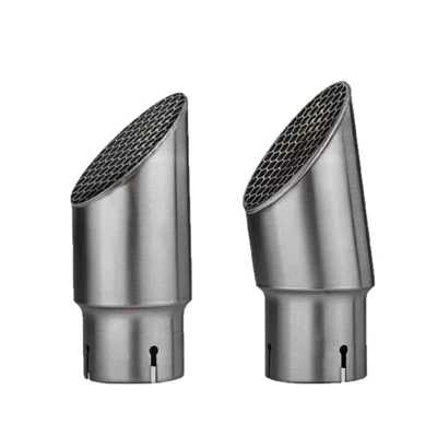 model with a mesh rear | Motorcycle exhaust pipe