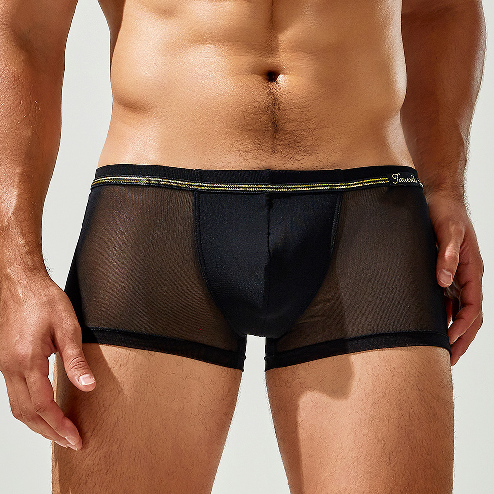 Sexy U-frmige Mesh-Unterwsche fr Herren Atmungsaktive Nylon-Boxershorts  | eBay.de