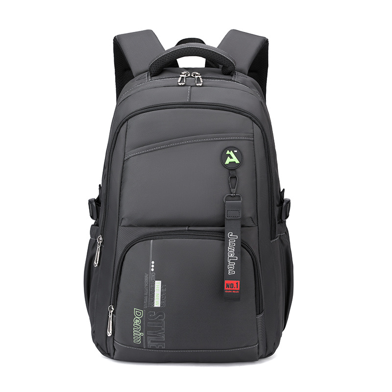 Pescado natural moda transfronteriza escuela primaria escuela secundaria mochila escolar niño niña color sólido gran capacidad reducción de carga mochila desmontable