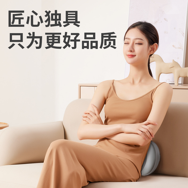 佳仁腰マッサージ器肩背足頚椎マッサージ枕マッサージクッション三重力温敷携帯取っ手|undefined