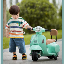 新款兒童電動摩托車可坐人 三輪雙驅充電遙控玩具童車兒童電動車
