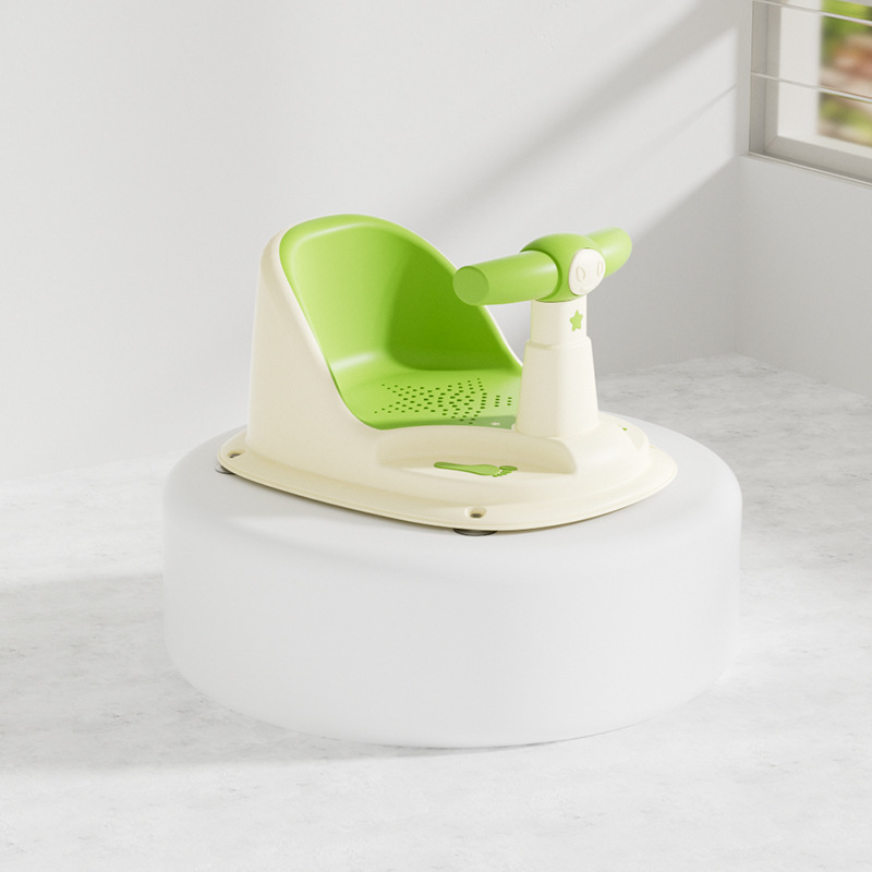 Asiento de baño para bebé, lavabo, tumbador, taburete para bebé, taburete para niños con ruedas, silla de respaldo para niños