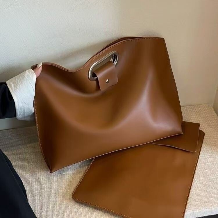 Commuting Handbag Large Capacity Bag for Women 2026 New Model Office Worker Hand-Carrying Briefcase Computer Bag High-End Light Luxury