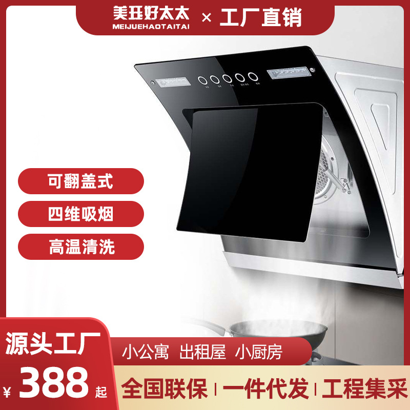 New Mini small range hood side suction 600mm wall-mounted single stove hood small size 60cm