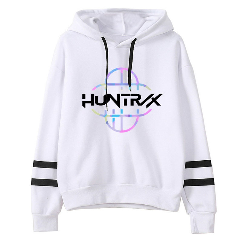 跨境新品KPop Demon Hunters 周边清新甜美长袖双杠连帽卫衣一件|undefined