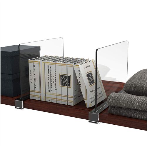 Acrylic Amazon wholesale clothing partition transparent bag cabinet clothing baffle cabinet storage partition shelf partition