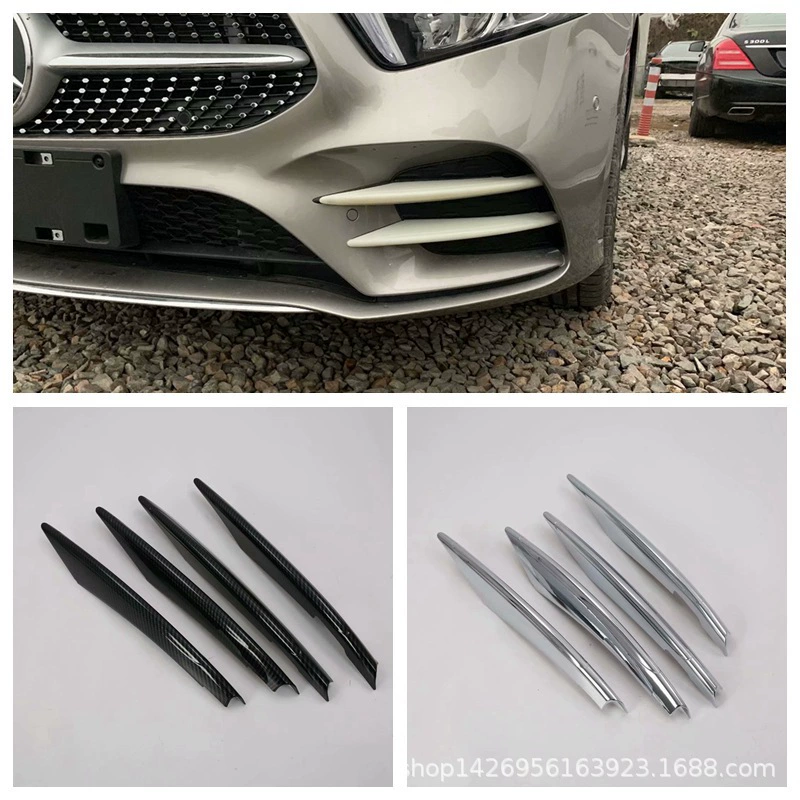 Подходит для 19 Mercedes-Benz A- Class Передняя противотуманная фара Модификация рамки противотуманной фары для бровей Новая рамка для бровей A- Class Sports Edition Декоративная пленка M