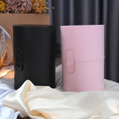 circular Snaps Cosmetic brush Storage bucket capacity Makeup Tool bucket desktop dustproof Makeup pen container
