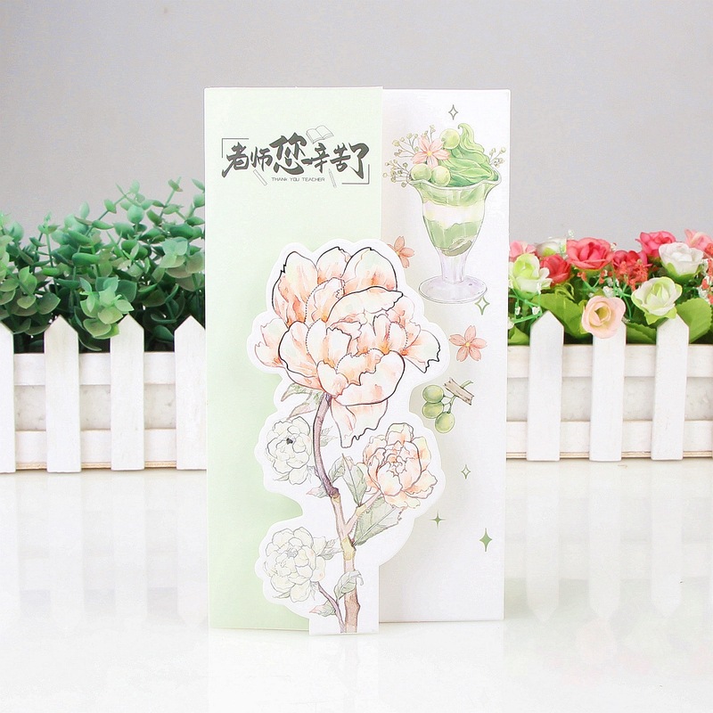 花卉烫金教师节贺卡老师立体贺卡学生老师生日毕业祝福卡片批发|undefined