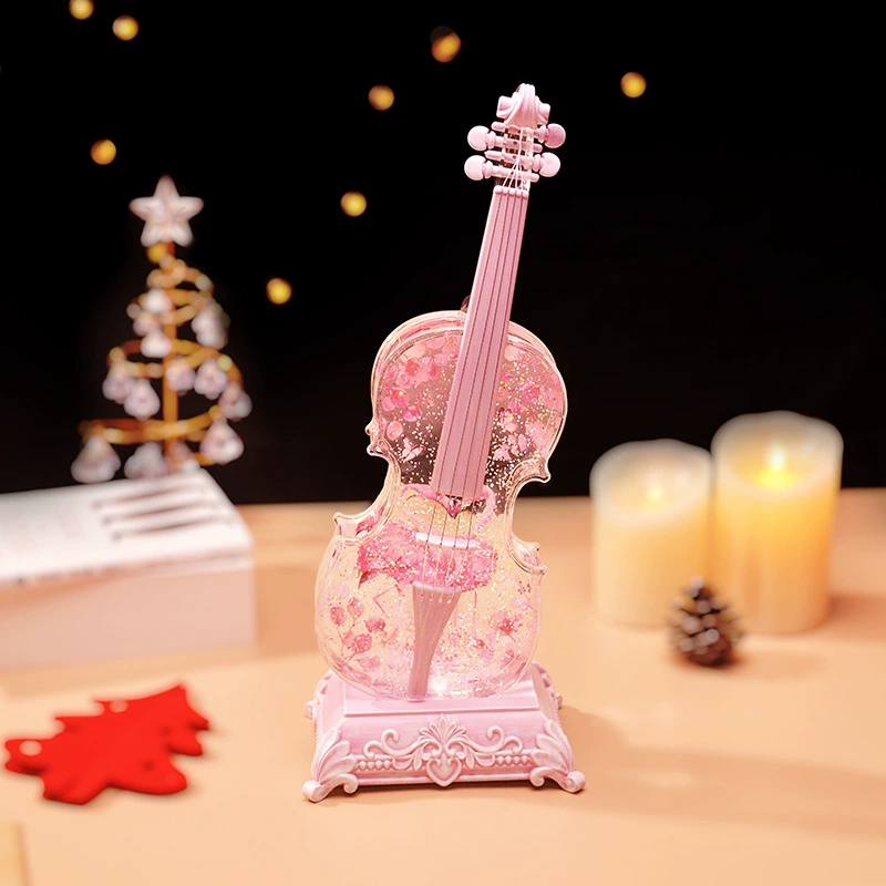 Музыкальная шкатулка, украшения для виолончели, подарок на день рождения для девочки, девушки, подруги, хрустальная музыкальная шкатулка на день рождения