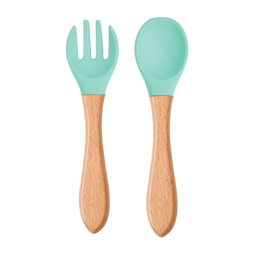 Mint Green (wooden fork spoon)